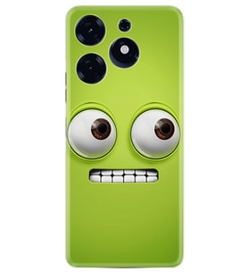 Tecno Spark 10 Pro Kılıf Resimli Desenli Silikon Platinium Series Green 1832