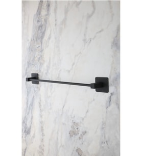 Mat Siyah Uzun Havluluk 40 cm