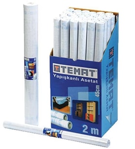 Yapışkanlı Asetat Şeffaf 45cmX10metre - 1 adet