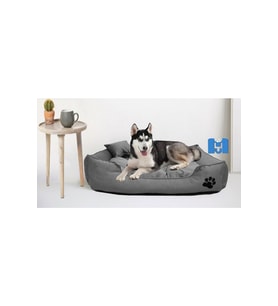 Yumuşak ve dayanıklı büyük köpek yatağı, yıkanabilir, kemik ve yastık hediyeli
