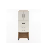 Hyperion Dolap 2 Raflı 3 Çekmeceli 2 Kapaklı 60x44x163 Çam-Aytaşı