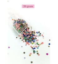 Dökme Cam Kum Boncuk (8/0) 3 mm - 20 Gram - Çok Renkli - BNC158