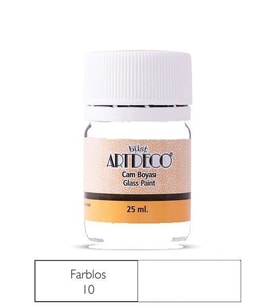 Artdeco Cam Vitray Boyası 25 ml. 10 FARBLOS (İNCELTİCİ) 