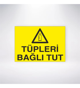 Tüpleri Bağlı Tut 21x28 Arkası Yapışkanlı Levha