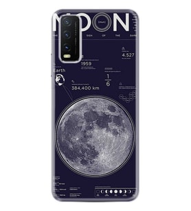 Vivo Y20 Kılıf Desenli Silikon Night Moon