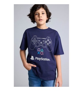 Defacto PlayStation Baskılı Lacivert Erkek Çocuk T-Shirt G9074A8/NV134
