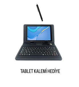 TCL TAB 7 LİTE Universal A+ Türkçe Klavyeli Tablet Kılıfı+otg Hediyeli