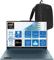 Lenovo Yoga Pro 7 14AKP10  Amd Ryzen Aı 7 350 32GB Ram 4tb SSD 14.5" 3k (2944X1840) OLED 1000NITS WIN11HOME Taşınabilir Bilgisayar YG83KG000GTRH05+ZETTAÇANTA