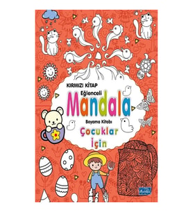Çocuklar İçin Mandala - Kırmızı