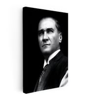 Kanvas Tablo Atatürk Keskin Bakışlar Atatürk Tablosu Ev Ofis Duvar Dekoru