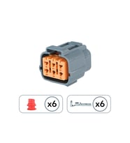 İş Makinası Soketi 6 Pin Kablosuz