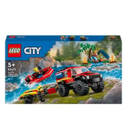 LEGO® City 4x4 Kurtarma Botlu İtfaiye Kamyonu 60412