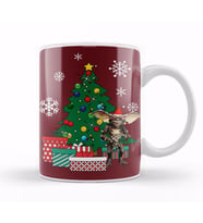 Gremlin Around The Christmas Tree Kupa Bardak Porselen