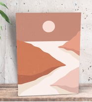 BK Gift Sun Rise Tasarımlı Dekoratif Mini Kanvas Tablo 15x20cm-3