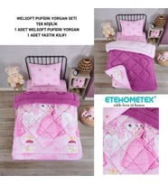 ETE HOMETEX TEK KİŞİLİK LÜX WELSOFT YORGAN PRENSES MÜRDÜM 155X215CM 8696474231855