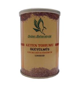 Keten u Öğütülmüş Doğal 150 Gr Teneke Kutu