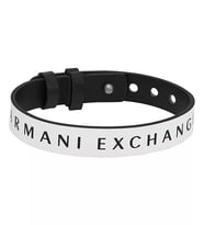 Armani Exchange Erkek Deri Sürgülü, Katlanır veya Düğmeli Kapanışlı Bileklik