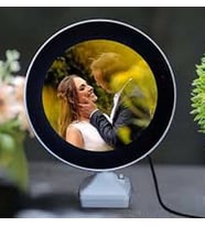 Kişiye Özel Ayna Led'li Çerçeve (Krem)