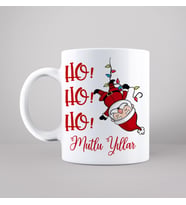 Mutlu Yıllar & Merry Christmas & Yılbaşı & Noel Baba Tasarımlı Kupa