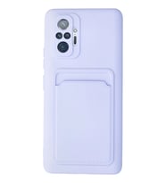 Mey İthalat® Redmi Note 10 Pro Kılıf Kelvin Kartvizitli Silikon - Lila