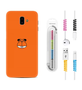 Samsung J6 Plus J7 Prime J7 Pro M20 Kılıf Kablo Koruma Spiral Silikon Garfi 1733