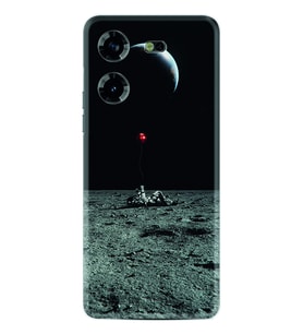 Tecno Pova 5 Kılıf Silikon Desen Özel Seri Astronoot Red Baloon 1608