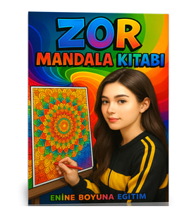 Zor Mandala Kitabı (Arkası Boş 45 Mandala)