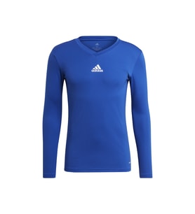 adidas Team Base Tee Erkek Futbol Uzun Kollu Antrenman Tişörtü GK9088 Mavi