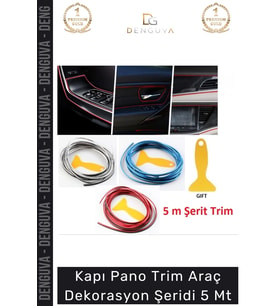 #Trim Galvanik Kaplama Esnek PVC Otomotiv Pano Kapı Trim İç Aksesuar Araba Dekorasyon 5 Metre