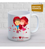 sevgili özel tasarım kupa bardak