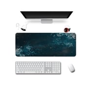 SonicTouch Klavye Mousepad 40x90cm Dikişsiz Pürüzsüz Sıvı Geçirmez Kaymaz Taban Gece Nebulası