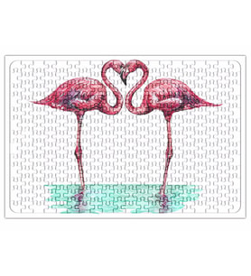 Aşk Kuşları Flamingo 3 Puzzle 240 Parça Yapboz