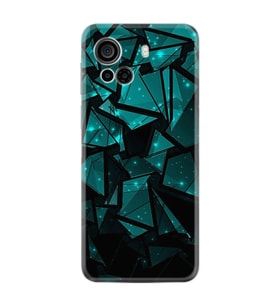 Casper Via F30 Kılıf Resimli Desenli Baskılı Silikon Green Prizmas 1348
