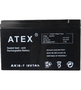 Atex AX-12V 7AH Bakımsız Kuru Akü