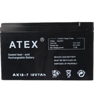 Atex AX-12V 7AH Bakımsız Kuru Akü
