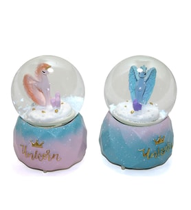 Işıklı Müzikli Püskürtmeli Kar Küresi 16 cm