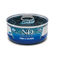 ND Ocean Ton Balıklı Somonlu Kedi Konservesi 70 gr (Turuncu)