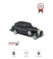 Torima D55 Siyah Retro Araba Tasarımlı Bluetooth Hoparlör  2x5W  FM + USB + TF Kart