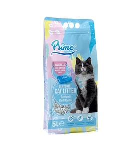 Prime İnce 5 Lt Marsilya Kokulu Bentonit Kedi Kumu