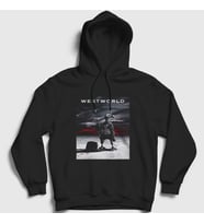Presmono Unisex Beyaz Cover Westworld Kapüşonlu Sweatshirt 223092tt (Siyah)