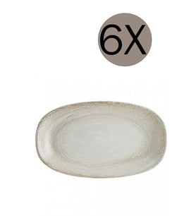 Oval Kayık Tabak Takımı, 15x8.5 cm, 6'lı set, şık ve kullanışlı tasarım