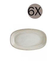 Oval Kayık Tabak Takımı, 15x8.5 cm, 6'lı set, şık ve kullanışlı tasarım