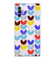 PrintiFy Samsung Galaxy Note 10 Plus ile Uyumlu Water Color 1  Kamera Korumalı Şeffaf  Kılıf
