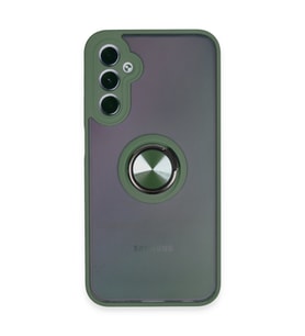 Galaxy A24 4G Kılıf Montreal Yüzüklü Silikon Kapak - Yeşil