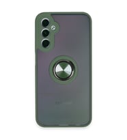 Galaxy A24 4G Kılıf Montreal Yüzüklü Silikon Kapak - Yeşil