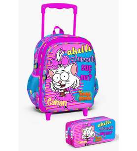 Kral Şakir Pembe Çekçekli 2'li Çanta Seti SET0233118