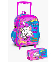 Kral Şakir Pembe Çekçekli 2'li Çanta Seti SET0233118