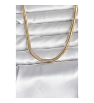 Mey İthalat® CM 14K Gold Renk Yassı Yılan Zincir Model 45 cm Kadın Kolye