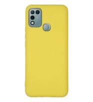 Newface İnfinix Hot 10 Play Kılıf Nano içi Kadife Silikon - Sarı