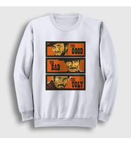 Presmono Unisex Beyaz Trio Film The Good The Bad And The Ugly Sweatshirt 252571tt